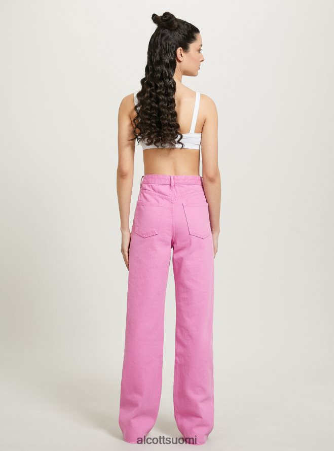 vaatetus fi Alcott naiset suorat täyspitkät housut pk2 vaaleanpunainen medium HL28P032