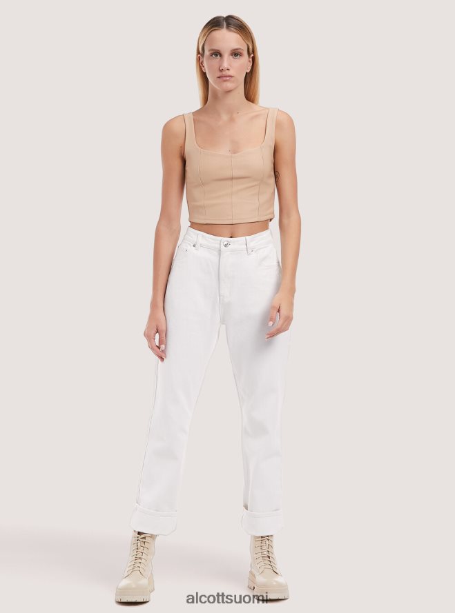 vaatetus fi Alcott naiset suorat twill-housut wh1 luonnonvalkoinen HL28P0310