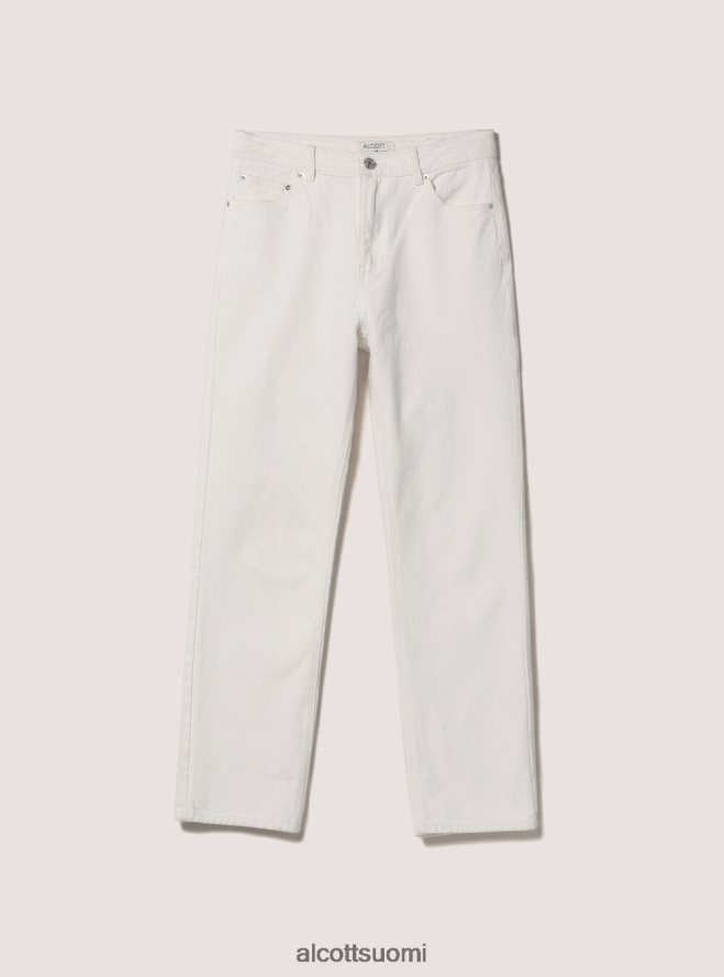 vaatetus fi Alcott naiset suorat twill-housut wh1 luonnonvalkoinen HL28P0310