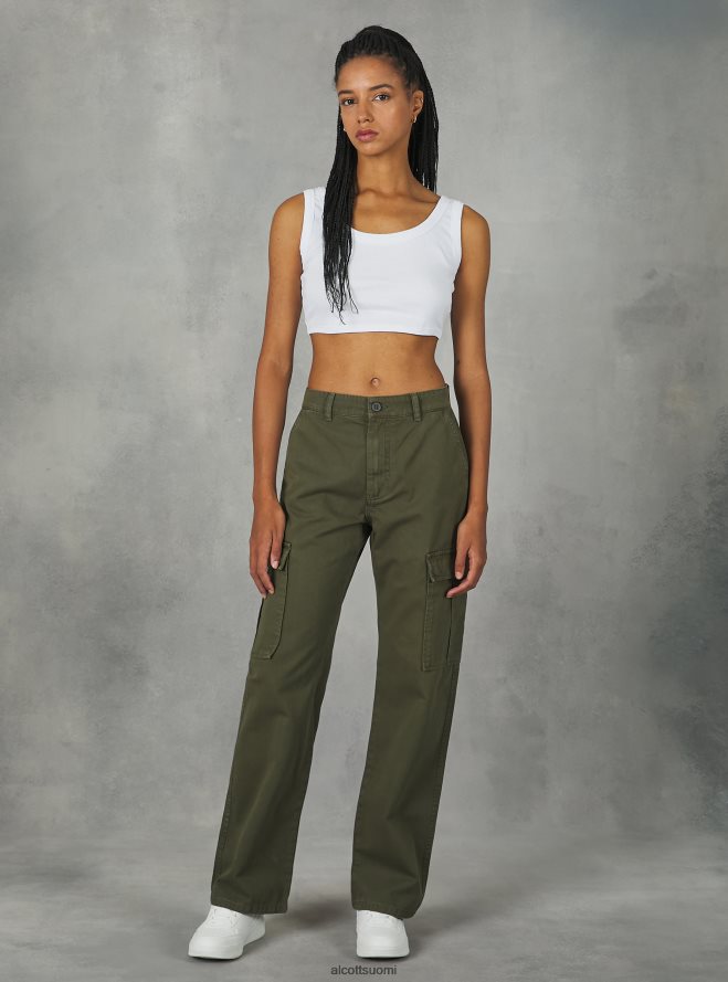 vaatetus fi Alcott naiset twill cargo-housut bk1 musta HL28P0314