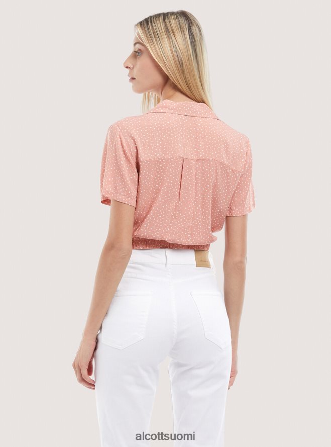 vaatetus fi Alcott naiset camicia crop con nodo musta HL28P0323