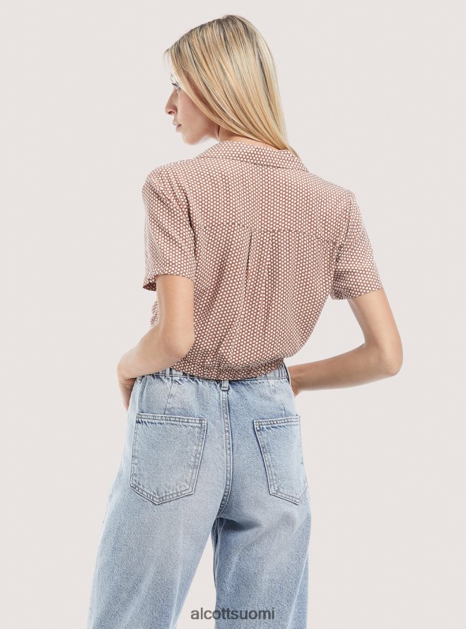 vaatetus fi Alcott naiset camicia crop con nodo musta HL28P0324