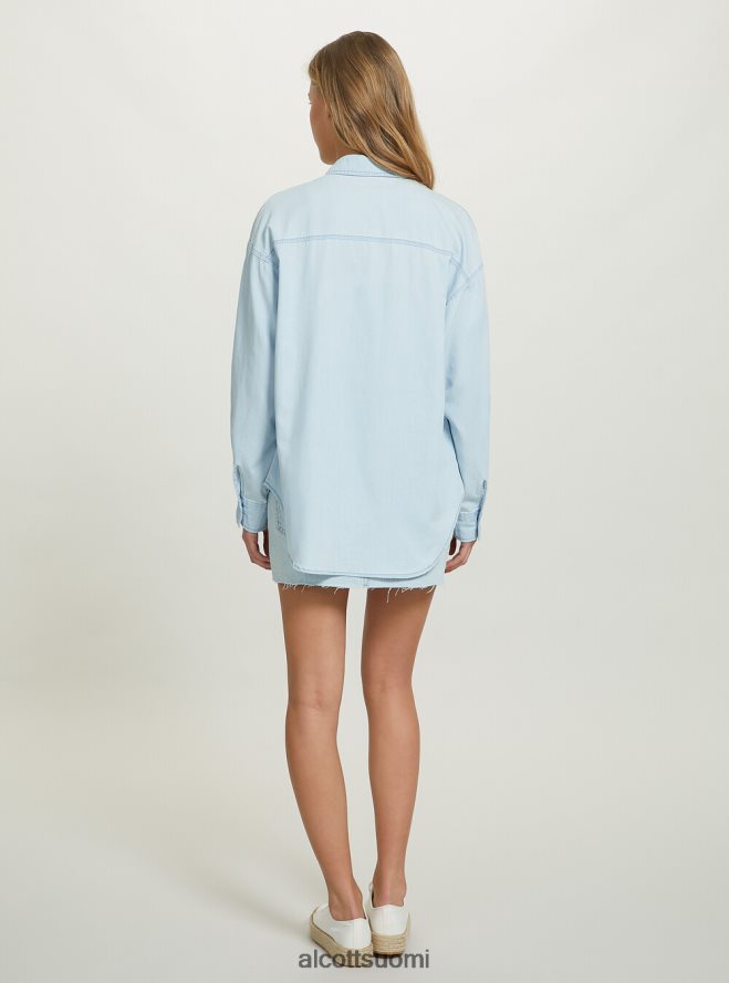 vaatetus fi Alcott naiset camicia denim oversize d007 vaaleansininen HL28P0423