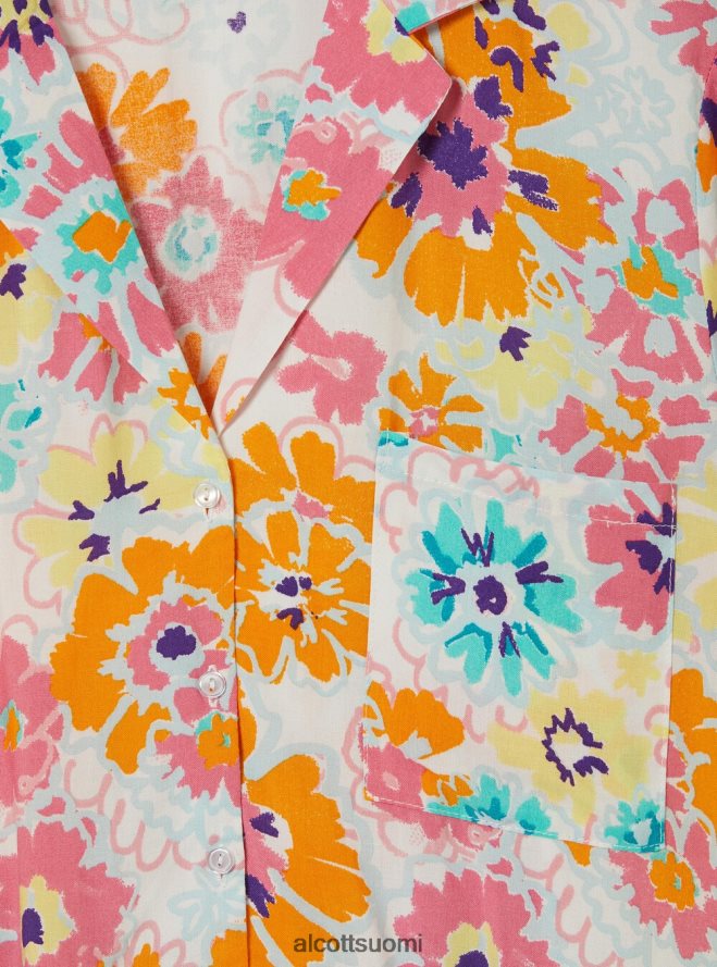 vaatetus fi Alcott naiset leikattu paita printillä bk1 musta HL28P01