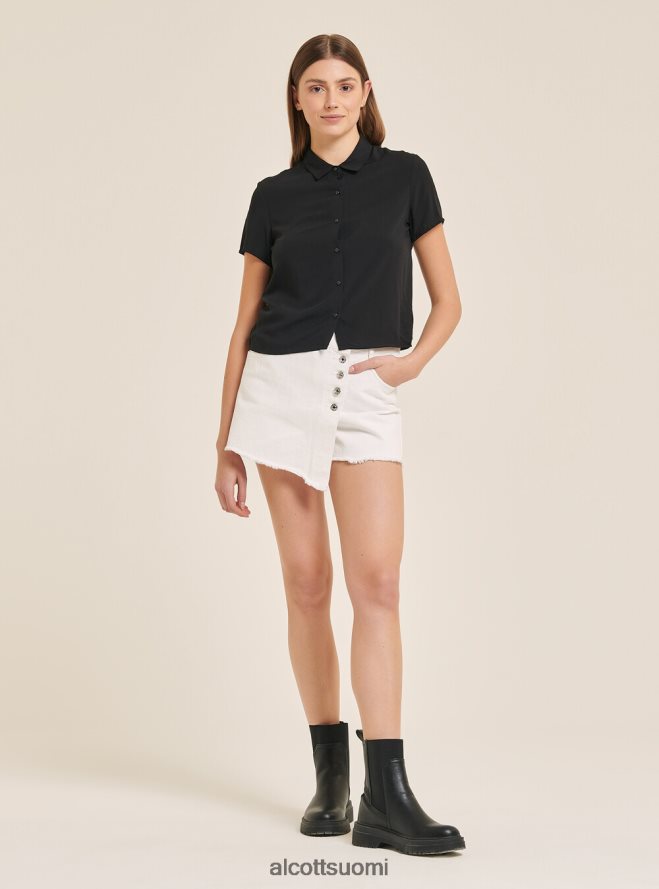 vaatetus fi Alcott naiset leikattu paita rintataskulla wh3 valkoinen HL28P0184