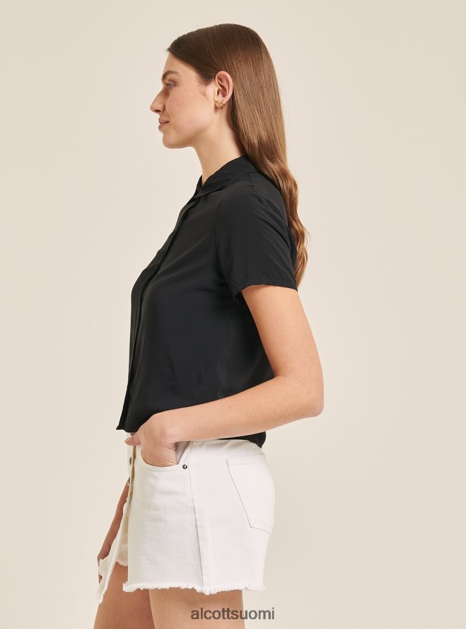 vaatetus fi Alcott naiset leikattu paita rintataskulla wh3 valkoinen HL28P0184