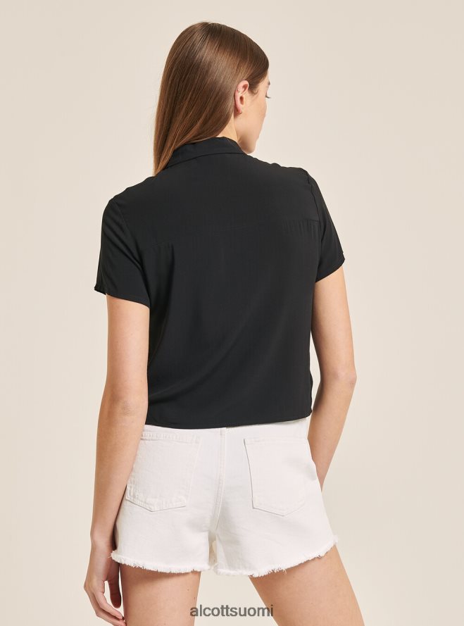 vaatetus fi Alcott naiset leikattu paita rintataskulla wh3 valkoinen HL28P0184