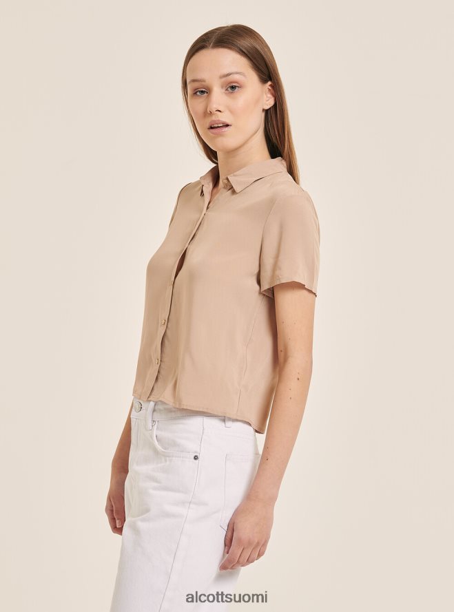 vaatetus fi Alcott naiset leikattu paita rintataskulla wh3 valkoinen HL28P0294