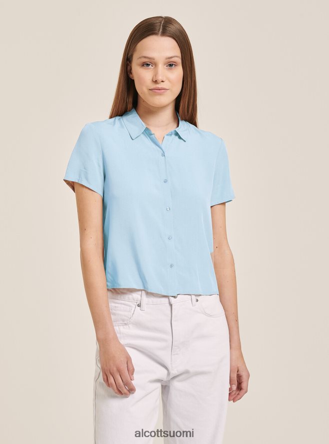 vaatetus fi Alcott naiset leikattu paita rintataskulla wh3 valkoinen HL28P0480