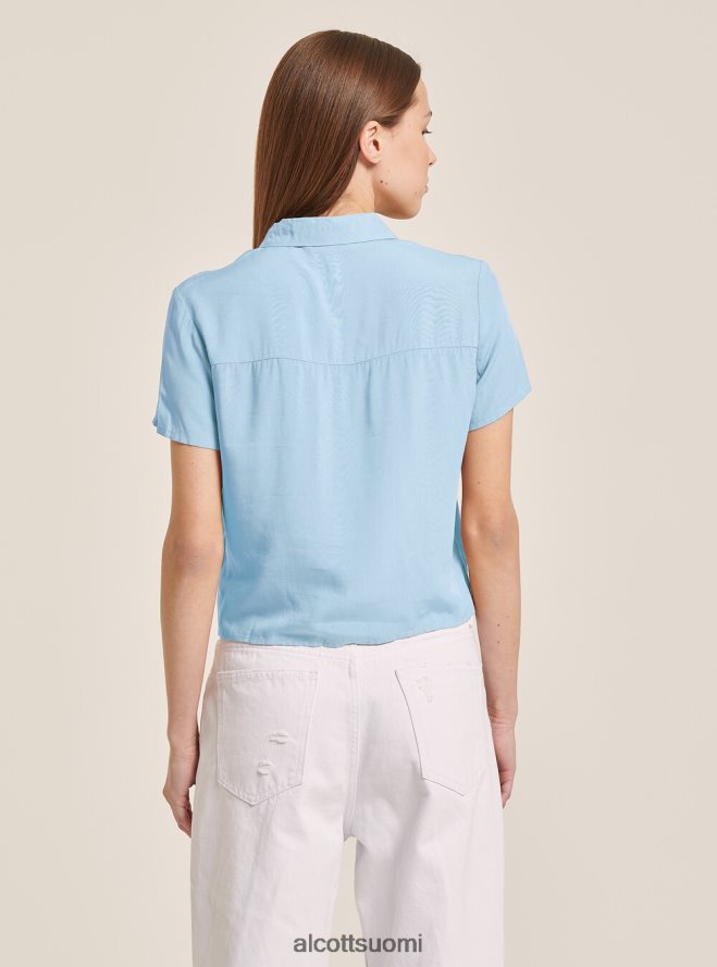 vaatetus fi Alcott naiset leikattu paita rintataskulla wh3 valkoinen HL28P0480