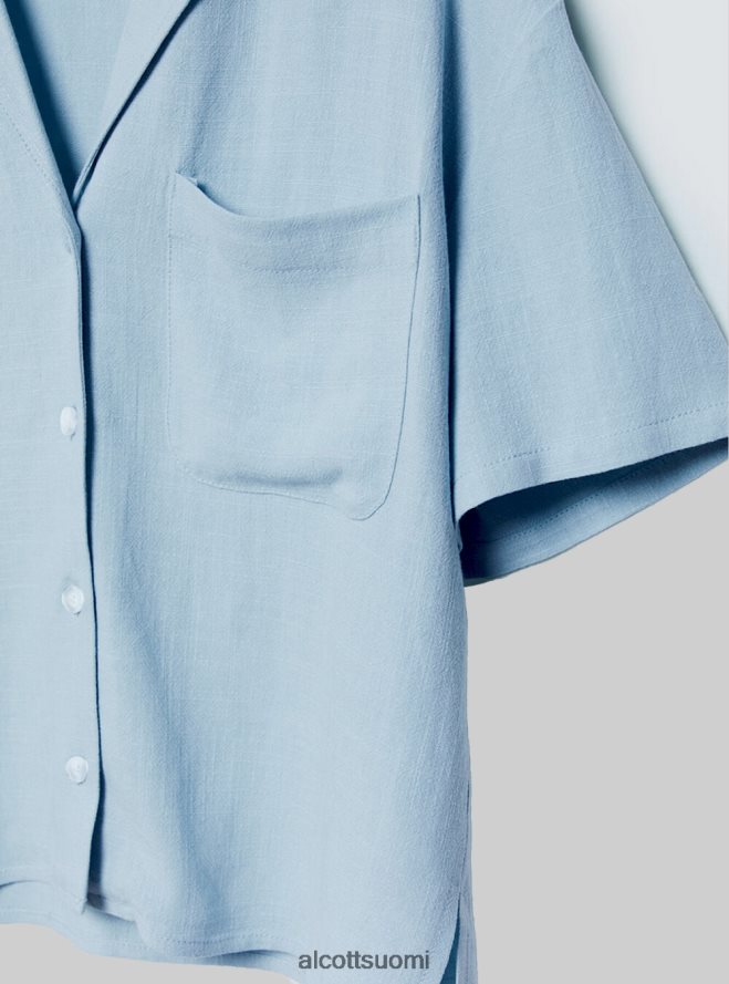vaatetus fi Alcott naiset pellavasekoite lyhythihainen paita pk3 vaaleanpunainen valo HL28P0509
