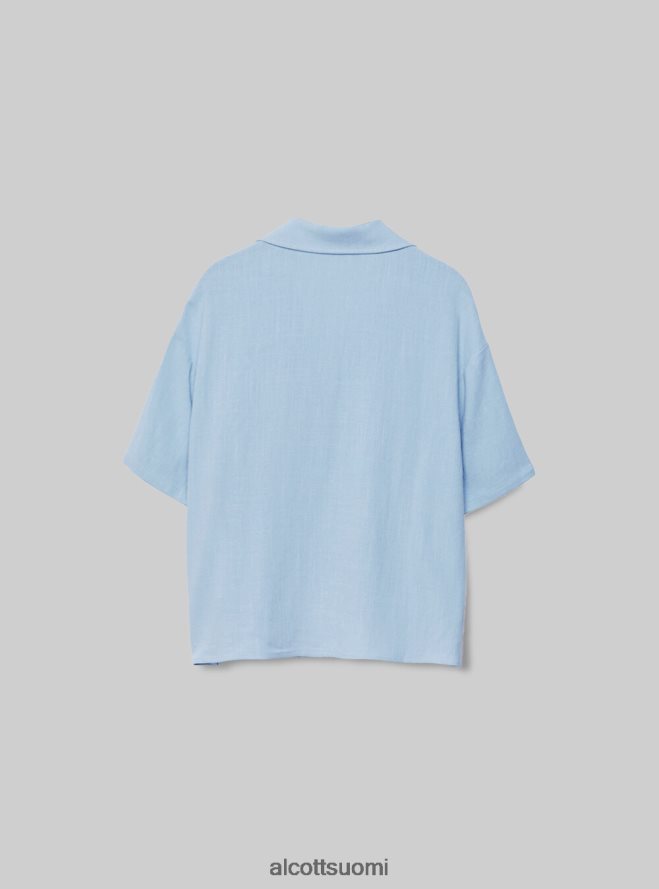 vaatetus fi Alcott naiset pellavasekoite lyhythihainen paita pk3 vaaleanpunainen valo HL28P0509