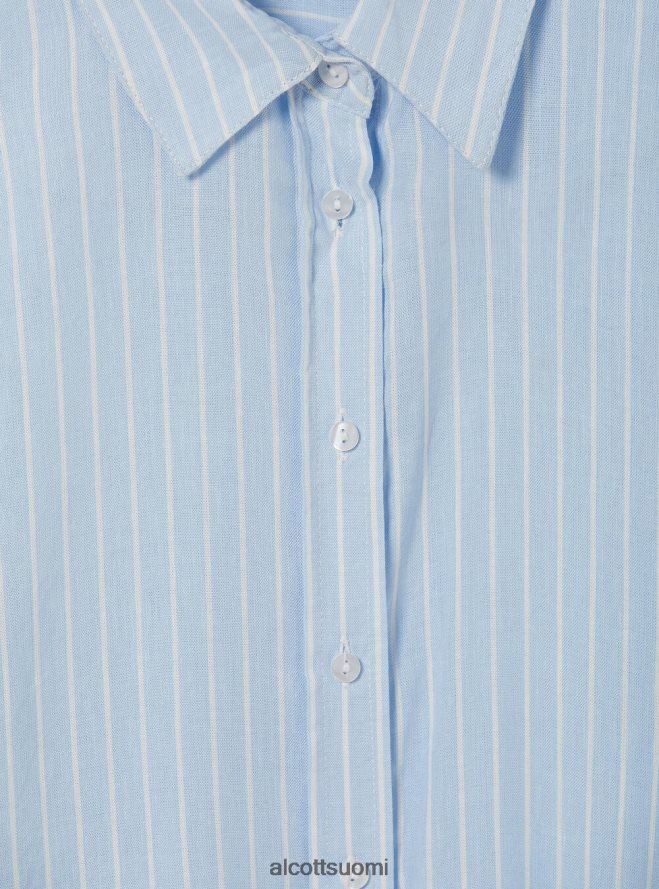 vaatetus fi Alcott naiset pellavasekoite raidallinen paita az3 azurre valo HL28P021