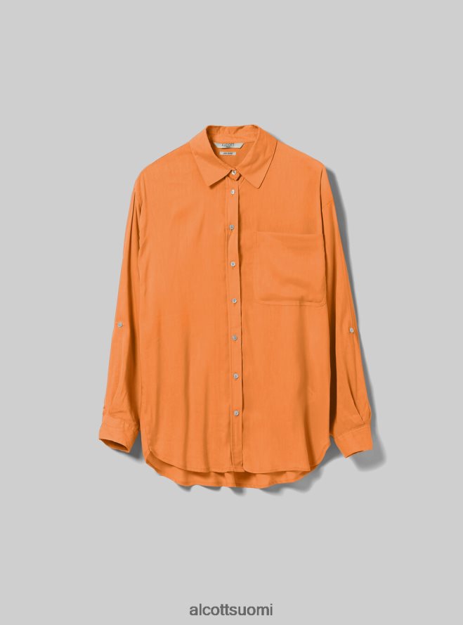 vaatetus fi Alcott naiset pellavasekoitepaita rintataskulla ga3 aqua vihreä valo HL28P0112