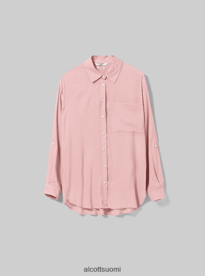 vaatetus fi Alcott naiset pellavasekoitepaita rintataskulla ga3 aqua vihreä valo HL28P0456