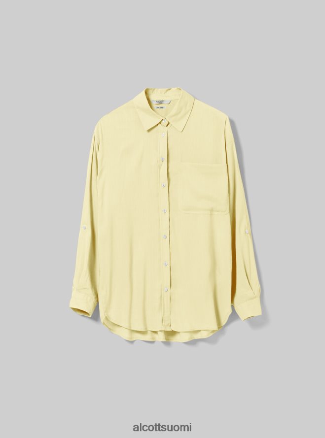 vaatetus fi Alcott naiset pellavasekoitepaita rintataskulla ga3 aqua vihreä valo HL28P0518