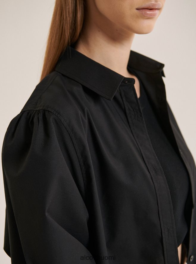 vaatetus fi Alcott naiset pitkä paita popliinikankaasta valkoinen HL28P0500