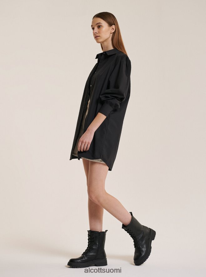 vaatetus fi Alcott naiset pitkä paita popliinikankaasta valkoinen HL28P0500