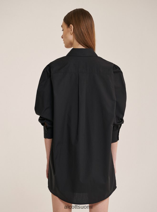 vaatetus fi Alcott naiset pitkä paita popliinikankaasta valkoinen HL28P0500