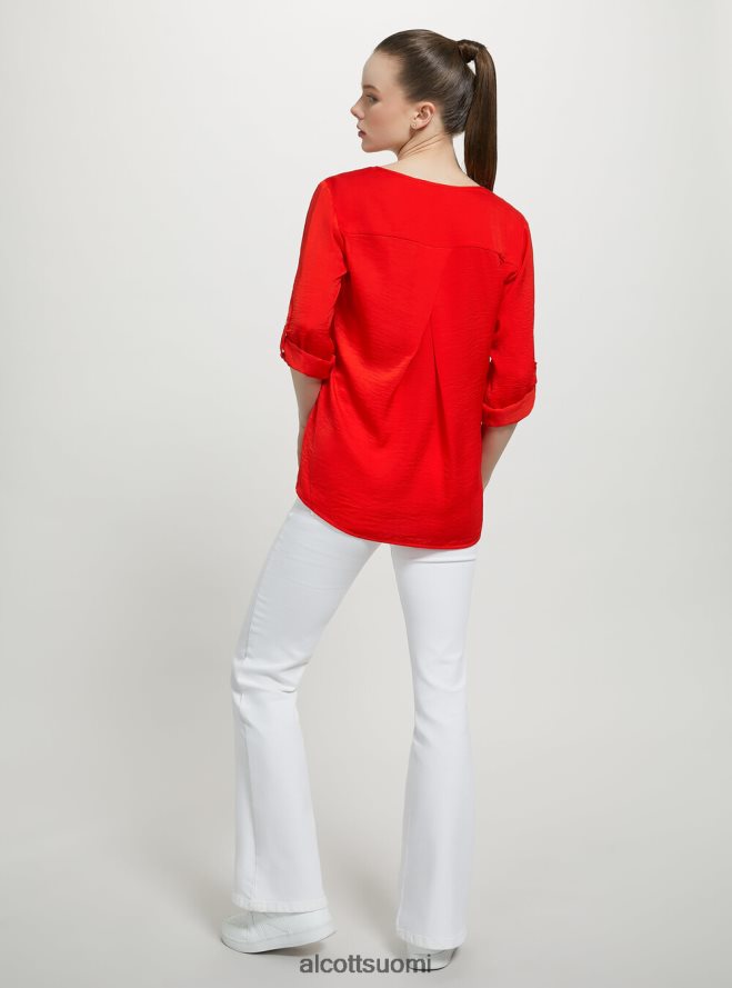 vaatetus fi Alcott naiset pusero, jossa pääntie fx2 fuxia medium HL28P0352