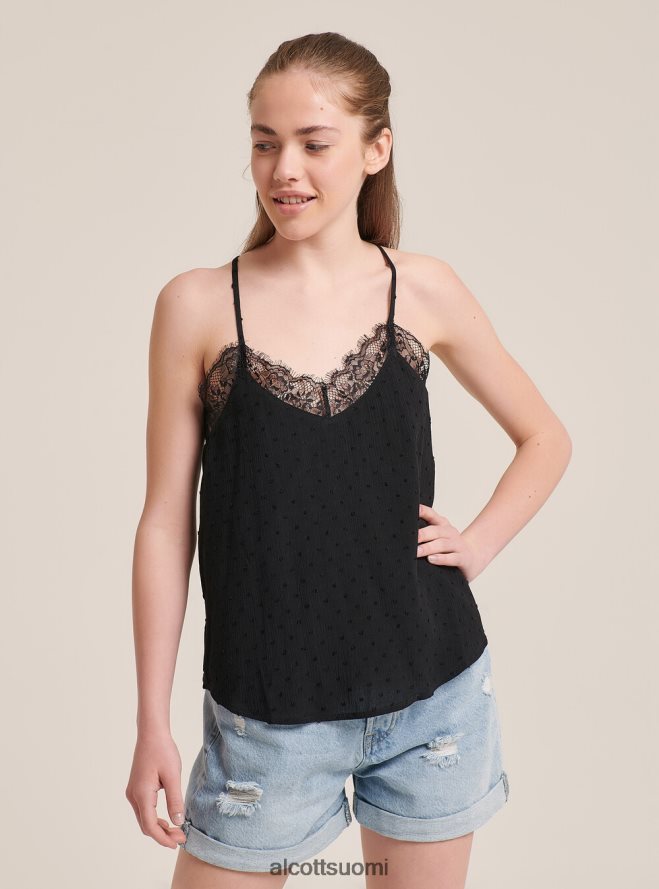 vaatetus fi Alcott naiset pusero pitsillä yksityiskohdilla valkoinen HL28P0136