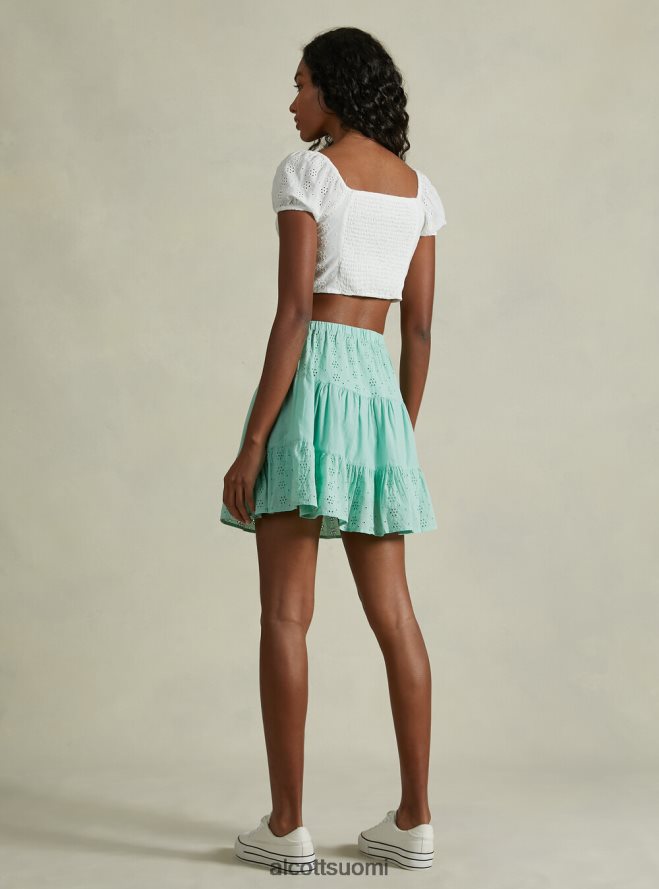vaatetus fi Alcott naiset sangallo pitsiä lyhennetty pusero wh2 valkoinen HL28P0173