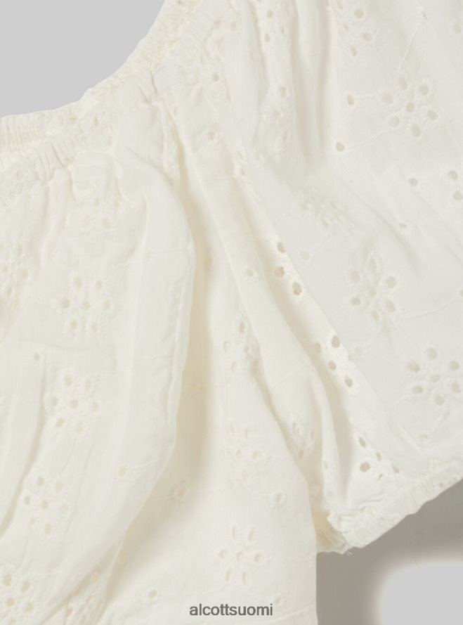 vaatetus fi Alcott naiset sangallo pitsiä lyhennetty pusero wh2 valkoinen HL28P0173