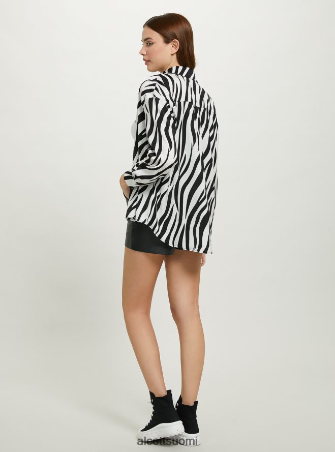 vaatetus fi Alcott naiset satiinipaita, jossa eläinkuvio seepra HL28P065