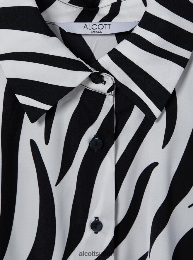 vaatetus fi Alcott naiset satiinipaita, jossa eläinkuvio seepra HL28P065