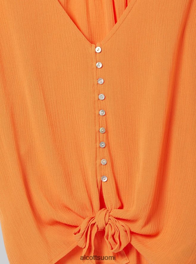 vaatetus fi Alcott naiset v-pääntie paita vyötäröllä solmu wh2 valkoinen HL28P0168