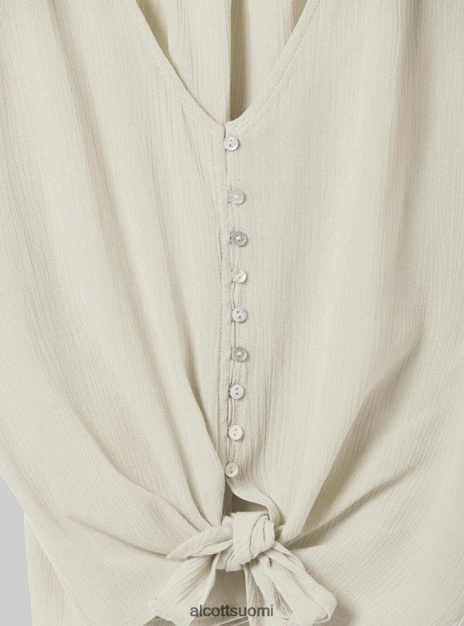 vaatetus fi Alcott naiset v-pääntie paita vyötäröllä solmu wh2 valkoinen HL28P0219