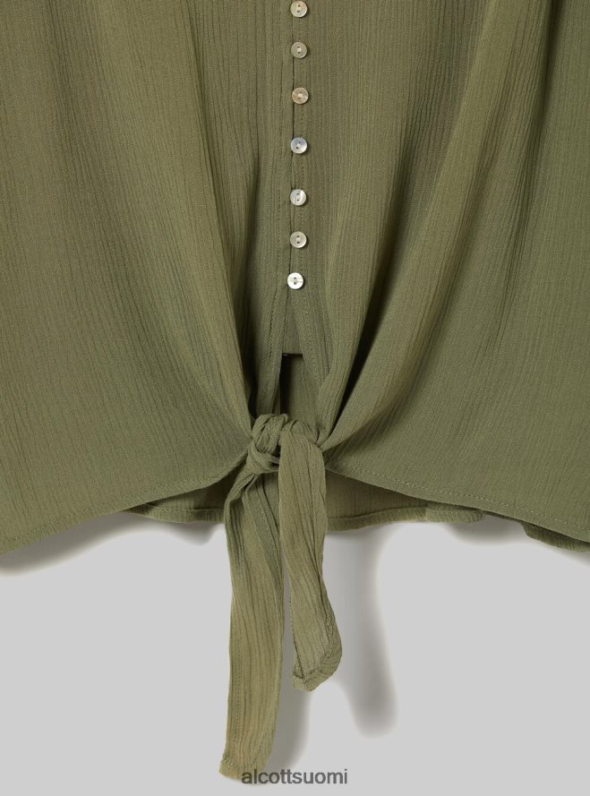 vaatetus fi Alcott naiset v-pääntie paita vyötäröllä solmu wh2 valkoinen HL28P0240