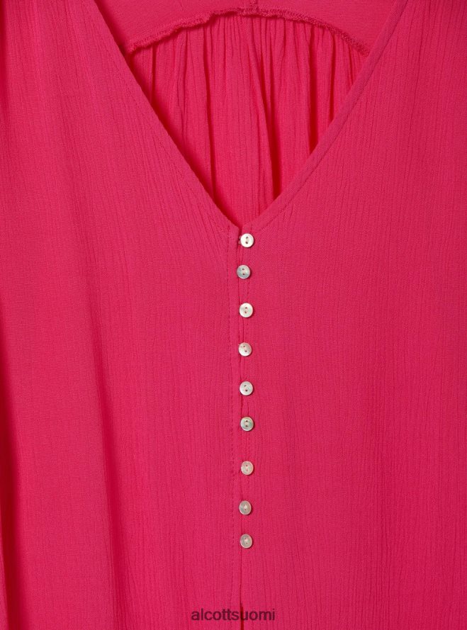 vaatetus fi Alcott naiset v-pääntie paita vyötäröllä solmu wh2 valkoinen HL28P0328