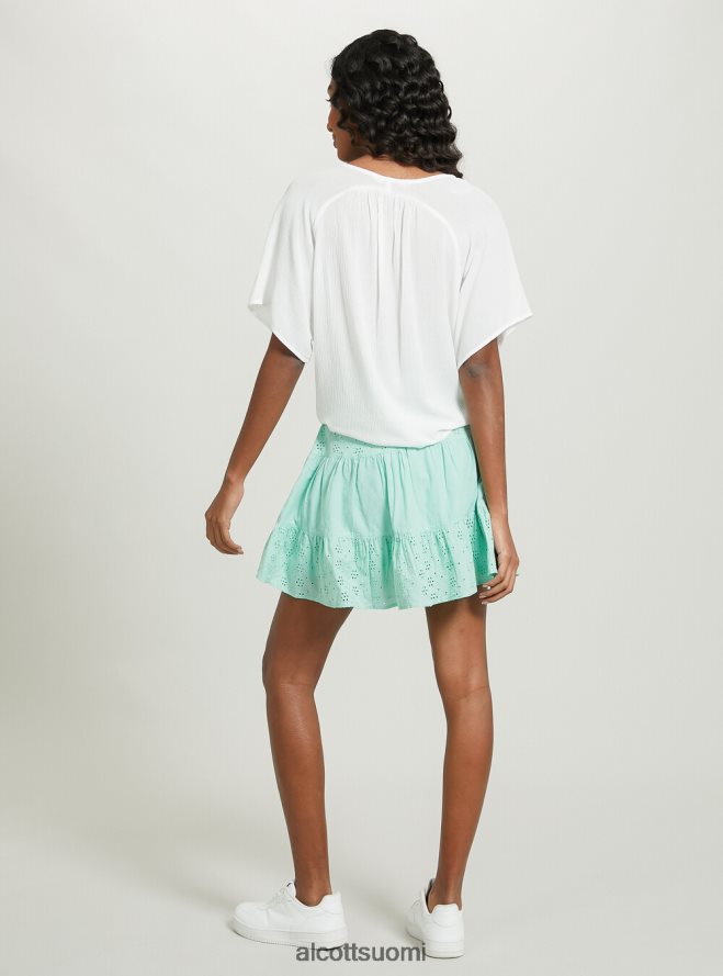 vaatetus fi Alcott naiset v-pääntie paita vyötäröllä solmu wh2 valkoinen HL28P04