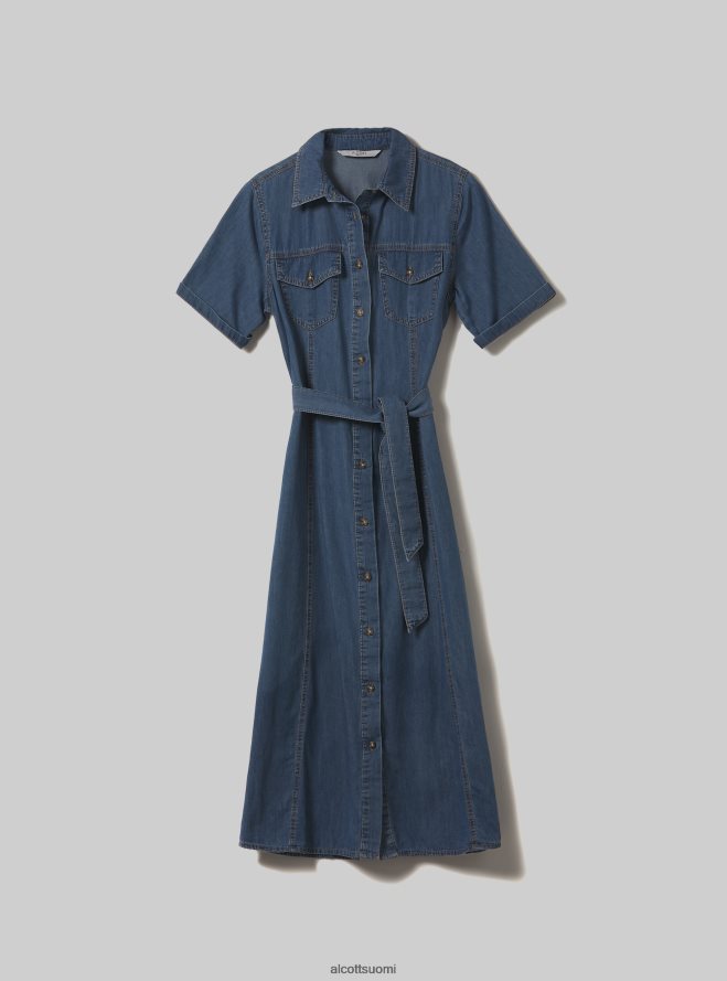 vaatetus fi Alcott naiset vestito chemisier denimistä d003 keskisininen HL28P0110