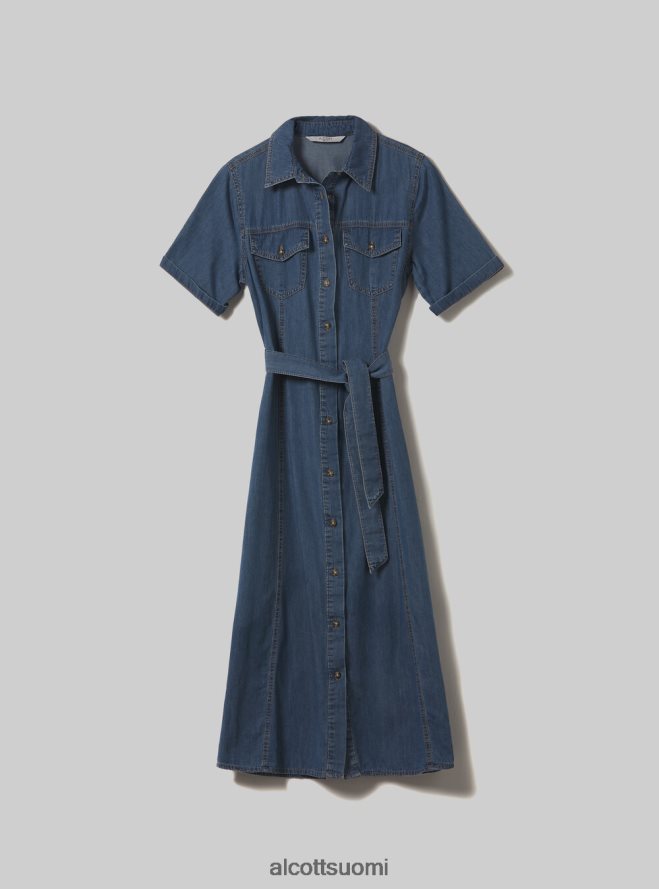 vaatetus fi Alcott naiset vestito chemisier denimistä d003 keskisininen HL28P0110