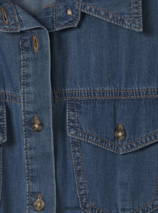 vaatetus fi Alcott naiset vestito chemisier denimistä d003 keskisininen HL28P0110