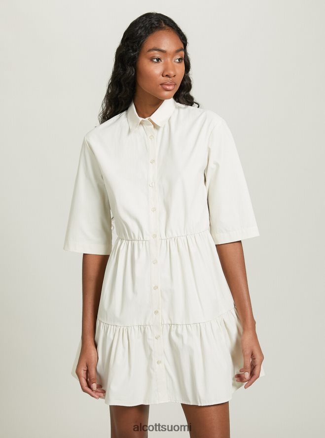 vaatetus fi Alcott naiset vestito chemisier popelinessa bg3 beige valo HL28P019