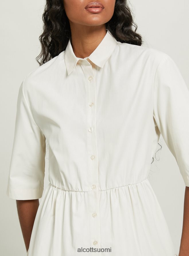 vaatetus fi Alcott naiset vestito chemisier popelinessa bg3 beige valo HL28P019