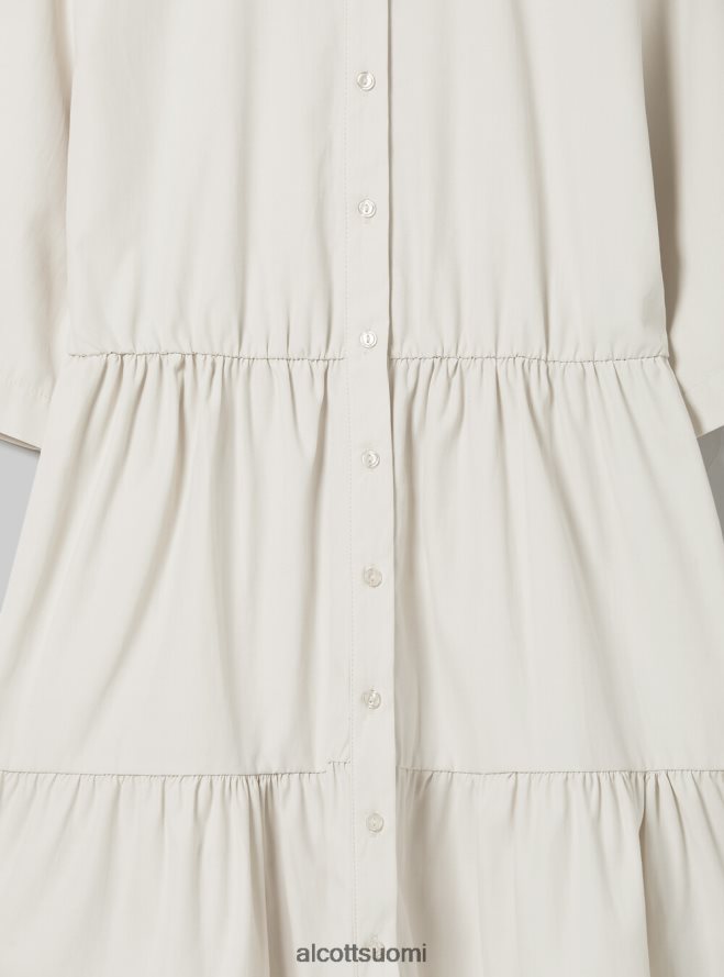vaatetus fi Alcott naiset vestito chemisier popelinessa bg3 beige valo HL28P019