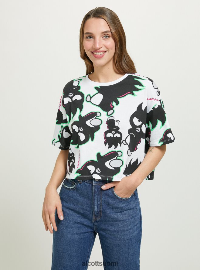 vaatetus fi Alcott naiset badtz-maru rajattu t-paita wh3 valkoinen HL28P0415