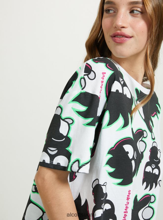 vaatetus fi Alcott naiset badtz-maru rajattu t-paita wh3 valkoinen HL28P0415