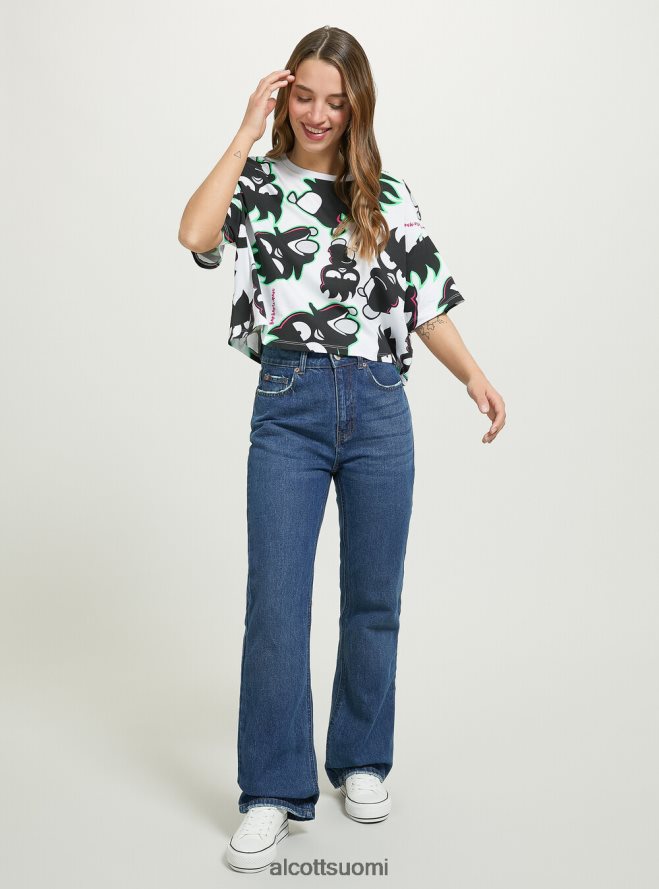 vaatetus fi Alcott naiset badtz-maru rajattu t-paita wh3 valkoinen HL28P0415