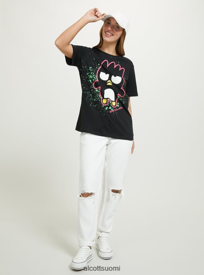 vaatetus fi Alcott naiset badtz-maru t-paita bk1 musta HL28P0497