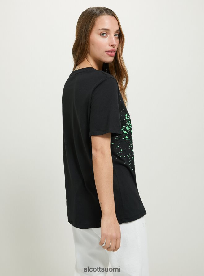 vaatetus fi Alcott naiset badtz-maru t-paita bk1 musta HL28P0497