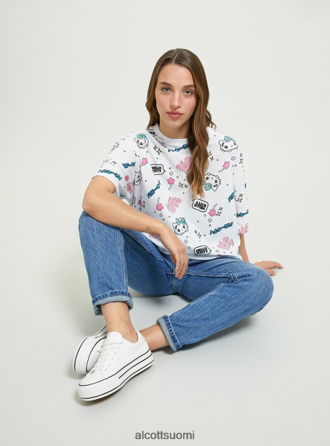 vaatetus fi Alcott naiset hello kitty koko t-paita wh3 valkoinen HL28P0470