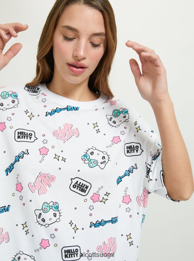 vaatetus fi Alcott naiset hello kitty koko t-paita wh3 valkoinen HL28P0470