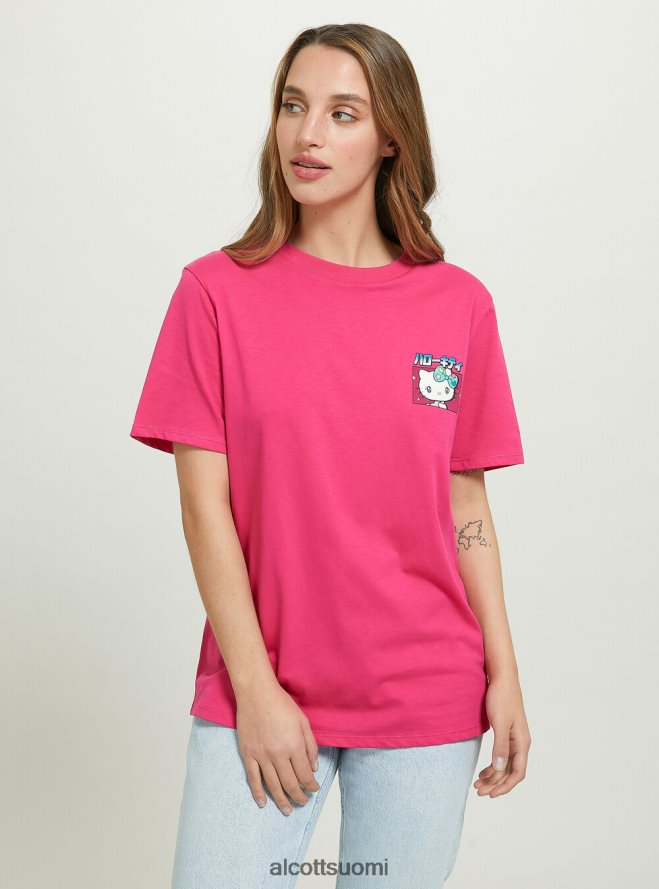 vaatetus fi Alcott naiset hello kitty t-paita fx2 fuxia medium HL28P0163