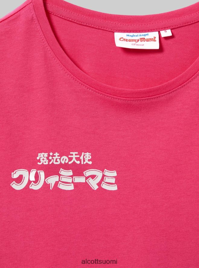 vaatetus fi Alcott naiset kermainen rajattu t-paita fx2 fuxia medium HL28P0341