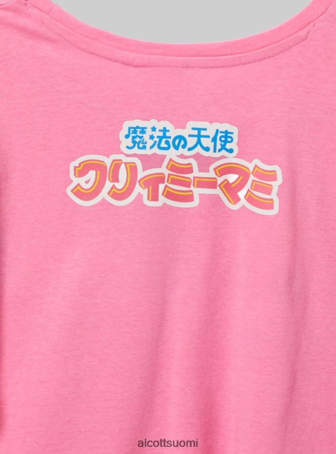 vaatetus fi Alcott naiset kermainen rajattu t-paita pk2 vaaleanpunainen medium HL28P0378